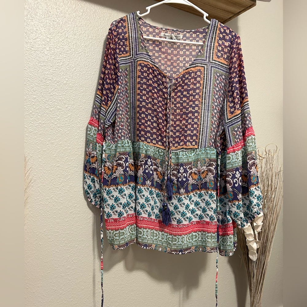 Beautiful Blouse Mixed Pattern - image 1